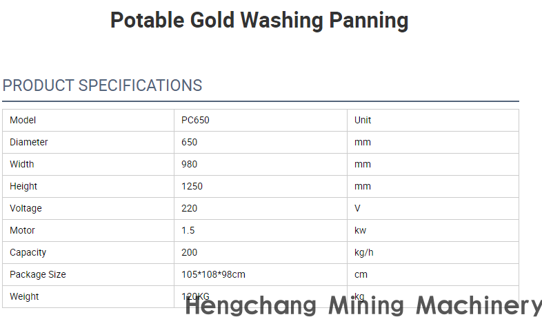 Small Scale Gold Mining Equipment Portable Gold Concentrator Turbo Type For Fine Gold Separating