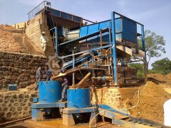 What’s the main machines for processing alluvial gold?