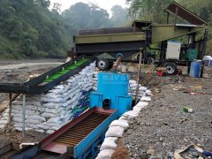 Mineral processing technology of placer gold